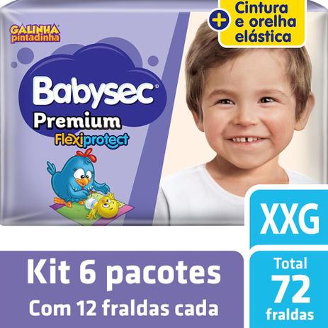 Kit Fralda Babysec Galinha Pintadinha Premium XXG - 72 unids Menor preço em Kit Fralda Babysec Galinha Pintadinha Premium XXG - 72 unids