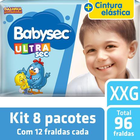 Kit Fralda Babysec Galinha Pintadinha Ultrasec XXG - 96 unid Menor preço em Kit Fralda Babysec Galinha Pintadinha Ultrasec XXG - 96 unid