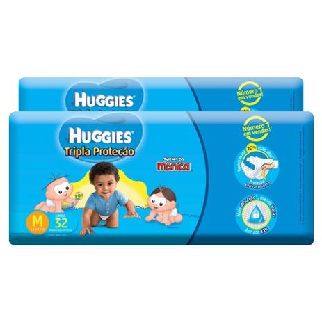 Kit Fralda Descartável Huggies Turma da Mônica Econômica Extra Média 64 Unidades é boa?