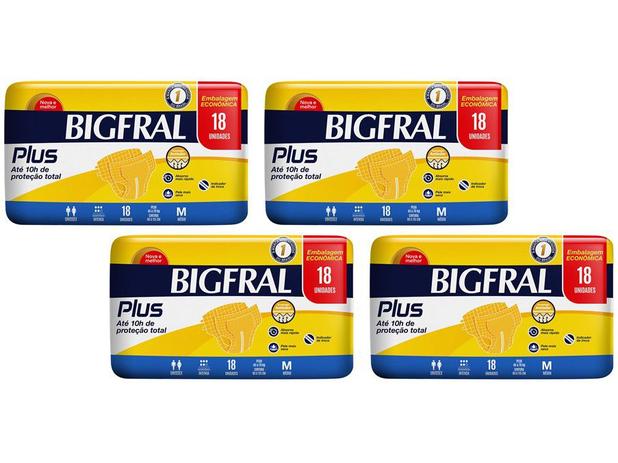 Kit Fralda Geriátrica Bigfral Plus M - 72 Unidades é boa?