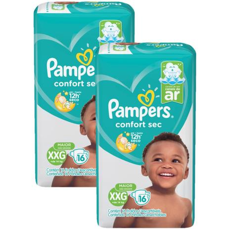 Kit Fralda Pampers Confort Sec Nova Pacotão Tamanho XXG 32 Unidades é boa?