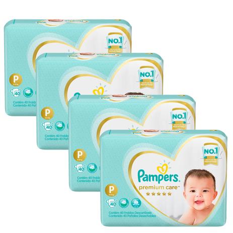 Kit Fralda Pampers Premium Care Nova Mega Tamanho P 160 Unidades é ruim? Kit Fralda Pampers Premium Care Nova Mega Tamanho P 160 Unidades é boa?