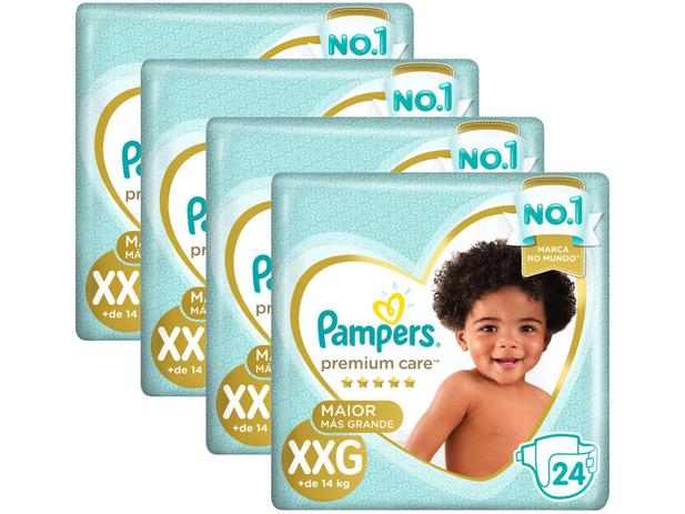 Kit Fraldas Pampers Premium Care - Tam. XXG + de 14Kg 24 Unidades Cada 4 Pacotes é boa?