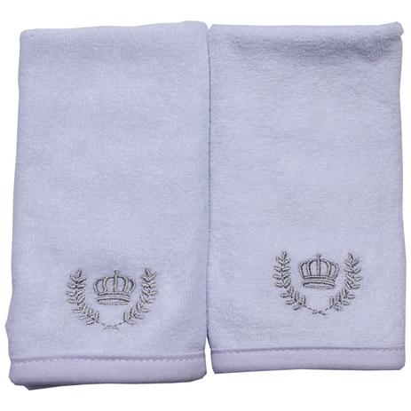 Kit Fraldinha de Boca Atoalhado Coroa Prata - Classic for Baby Menor preço em Kit Fraldinha de Boca Atoalhado Coroa Prata - Classic for Baby