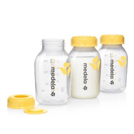 Kit Frasco Para Leite 3 Un. 150ml - Medela Menor preço em Kit Frasco Para Leite 3 Un. 150ml - Medela