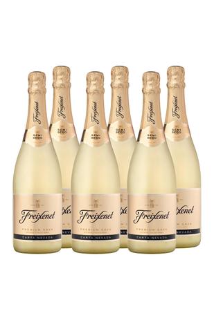 Kit Freixenet 6 Espumantes Cava Carta Nevada 750Ml Dourado Menor preço em Kit Freixenet 6 Espumantes Cava Carta Nevada 750Ml Dourado