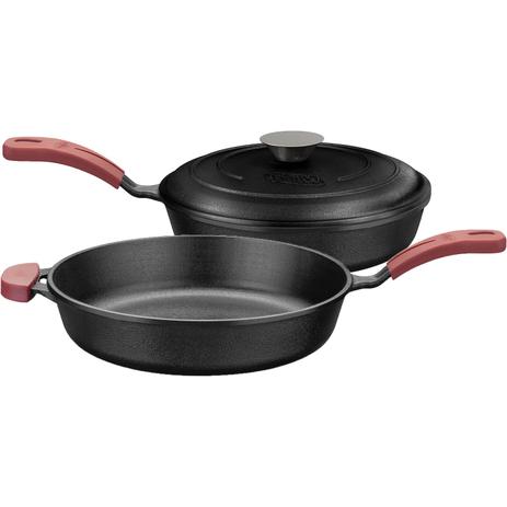 Kit Frigideira nr 24 e Frigideira nr 28 de Ferro MTA Menor preço em Kit Frigideira nr 24 e Frigideira nr 28 de Ferro MTA