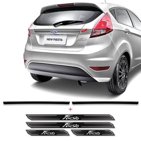 Kit Friso Black New Fiesta 2013/2018 + Soleira Protetora - Sportinox Menor preço em Kit Friso Black New Fiesta 2013/2018 + Soleira Protetora - Sportinox