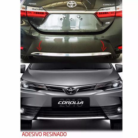Kit Friso Parachoque Corolla 2018 Dianteiro Traseiro Resinado - Sportinox Menor preço em Kit Friso Parachoque Corolla 2018 Dianteiro Traseiro Resinado - Sportinox
