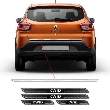 Kit Friso Porta-Malas Kwid 2018 Á 2019 + Soleira Protetora - Sportinox Menor preço em Kit Friso Porta-Malas Kwid 2018 Á 2019 + Soleira Protetora - Sportinox