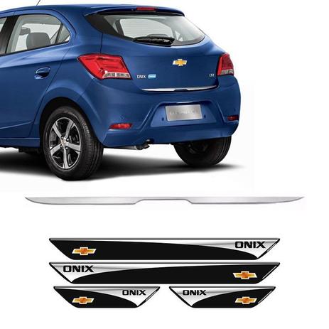Kit Friso Porta-Malas Onix E Soleira Esportiva Com Protetor - Sportinox Menor preço em Kit Friso Porta-Malas Onix E Soleira Esportiva Com Protetor - Sportinox