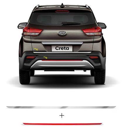 Kit Frisos Traseiro Porta-Malas + Para-choque Creta 2018 - Sportinox Menor preço em Kit Frisos Traseiro Porta-Malas + Para-choque Creta 2018 - Sportinox