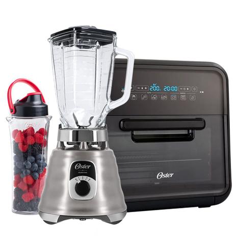 Kit Fritadeira Super Fryer e Liquidificador New Osterizer com Jarra Blen N Go Menor preço em Kit Fritadeira Super Fryer e Liquidificador New Osterizer com Jarra Blen N Go