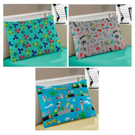 kit fronha infantil menino com 3 peças portal teen - Portallar Menor preço em kit fronha infantil menino com 3 peças portal teen - Portallar
