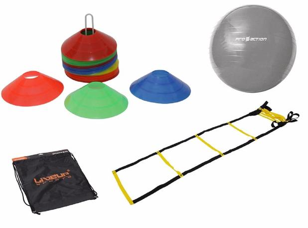 Kit Funcional Escada Agilidade 20 Chapéus Bola 65 Cm e Bolsa - Kl master fitness Menor preço em Kit Funcional Escada Agilidade 20 Chapéus Bola 65 Cm e Bolsa - Kl master fitness