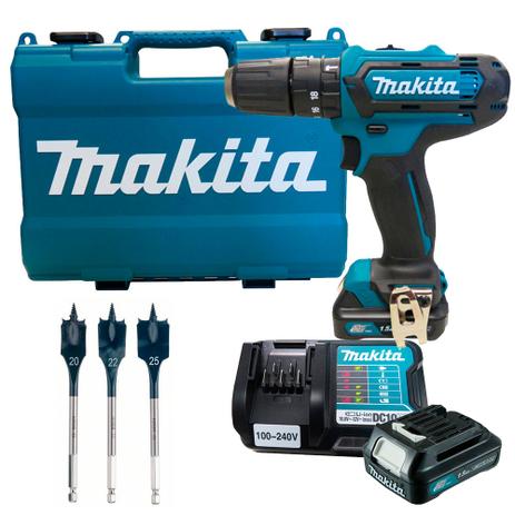 Kit Furadeira/Parafusadeira HP331DWYE- Makita + Jogo de Self Cut-260587011-Bosch Menor preço em Kit Furadeira/Parafusadeira HP331DWYE- Makita + Jogo de Self Cut-260587011-Bosch