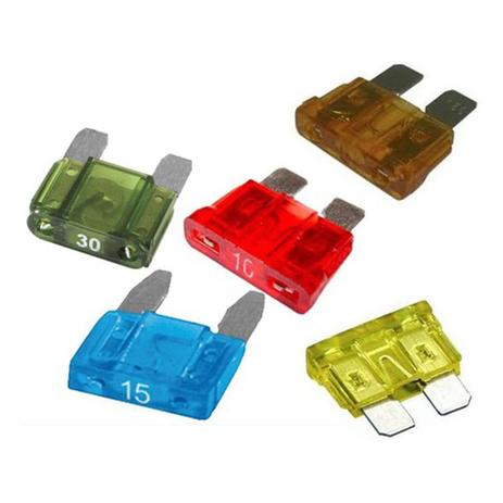Kit Fusível Lâmina Automotivo 10/15/20/25/30A - Ams Menor preço em Kit Fusível Lâmina Automotivo 10/15/20/25/30A - Ams