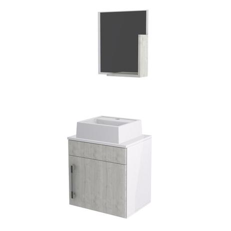 Kit Gabinete Compace Liz 450 Cuba E Espelheira Branco E Snow é boa?