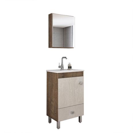 Kit Gabinete Para Banheiro Gaam Lyon 500 Wengue/Rovere Cuba E Espelheira é boa?