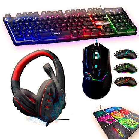 Kit Gamer 2019 Alpha 1 - Headset Mousepad Teclado S-Mecânico e Mouse - Knup b-max estone Menor preço em Kit Gamer 2019 Alpha 1 - Headset Mousepad Teclado S-Mecânico e Mouse - Knup b-max estone