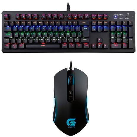 Kit Gamer Fortrek com Teclado K5 Mecânico RGB e Mouse PRO M7 RGB Menor preço em Kit Gamer Fortrek com Teclado K5 Mecânico RGB e Mouse PRO M7 RGB