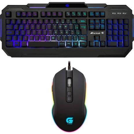 Kit Gamer Fortrek com Teclado Pro K1 RGB e Mouse PRO M3 RGB Menor preço em Kit Gamer Fortrek com Teclado Pro K1 RGB e Mouse PRO M3 RGB