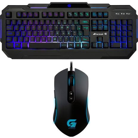 Kit Gamer Fortrek com Teclado Pro K1 RGB e Mouse PRO M7 RGB Menor preço em Kit Gamer Fortrek com Teclado Pro K1 RGB e Mouse PRO M7 RGB