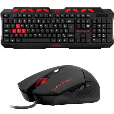 Kit Gamer Fortrek com Teclado Spider GK 704 e Mouse Spider Tarantula OM 702 Menor preço em Kit Gamer Fortrek com Teclado Spider GK 704 e Mouse Spider Tarantula OM 702