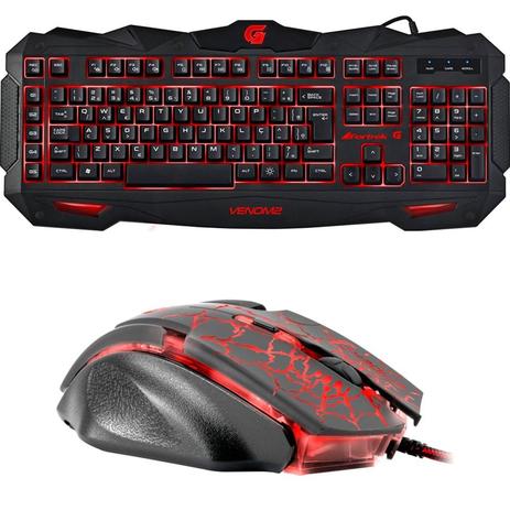 Menor preço em Kit Gamer Fortrek com Teclado Spider Venom 2 GK 705 e Mouse Spider 2 OM 705