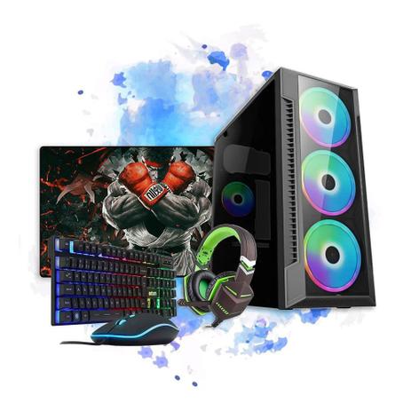 Kit Gamer Gabinete BPC 3147 Headset Teclado Semi Mouse Pad - Brazil PC Menor preço em Kit Gamer Gabinete BPC 3147 Headset Teclado Semi Mouse Pad - Brazil PC