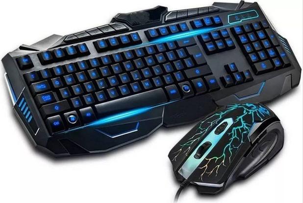 Kit Gamer Jogo Macro Teclado Iluminado + Mouse Neon 3200dpi - B-max Menor preço em Kit Gamer Jogo Macro Teclado Iluminado + Mouse Neon 3200dpi - B-max