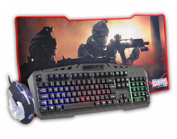 Kit Gamer Teclado KB-A328 + Mouse MO-T436 + Mousepad FX-X8035 K-MEX Menor preço em Kit Gamer Teclado KB-A328 + Mouse MO-T436 + Mousepad FX-X8035 K-MEX