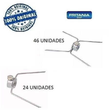 Kit Gancho Garfo Frangueira 24 Simples - 46 Duplos 7935 - Fritania Menor preço em Kit Gancho Garfo Frangueira 24 Simples - 46 Duplos 7935 - Fritania