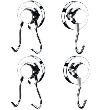 Kit Ganchos Com Ventosa 4 Peças Cozinha Organizada - Future Menor preço em Kit Ganchos Com Ventosa 4 Peças Cozinha Organizada - Future