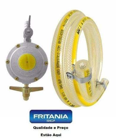 Kit Gás- Regulador Registro Aliança+mangueira 1,5 M C 6249 - Fritania Menor preço em Kit Gás- Regulador Registro Aliança+mangueira 1,5 M C 6249 - Fritania