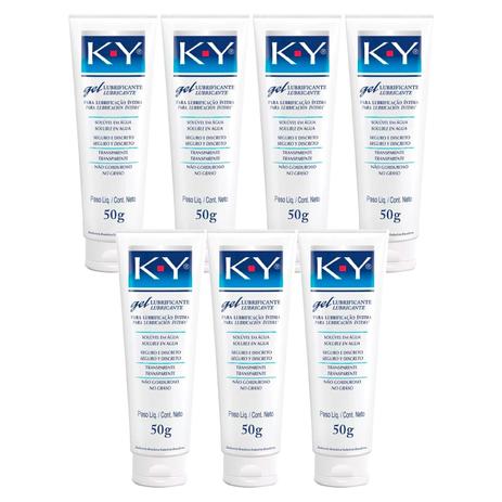 Kit Gel Lubrificante Íntimo KY 50g - 7 unidades Menor preço em Kit Gel Lubrificante Íntimo KY 50g - 7 unidades