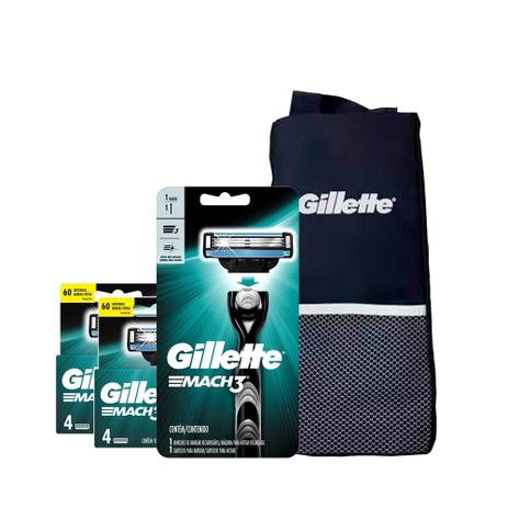 Kit Gillette Mach3 Aparelho de Barbear + 2 Cargas com 4 unidades é boa?