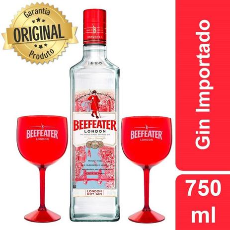 Kit Gin Beefeater London Dry 750ml + 2 Taças é boa?