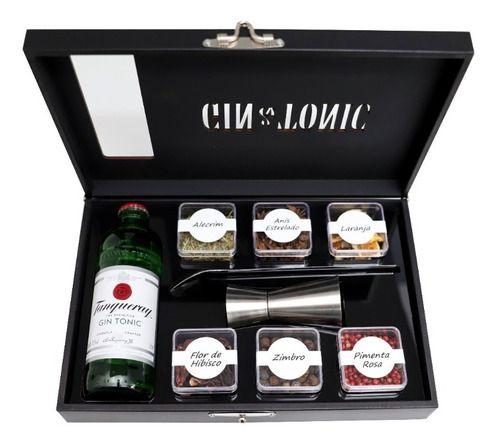 Kit Gin Tonic Tanqueray 12 Especiarias + Dosador + Taça+ Colher - Up Drinks