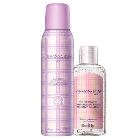 Kit Giovanna Baby Desodorante Feminino Aerosol Lilac 100g Menor preço em Kit Giovanna Baby Desodorante Feminino Aerosol Lilac 100g