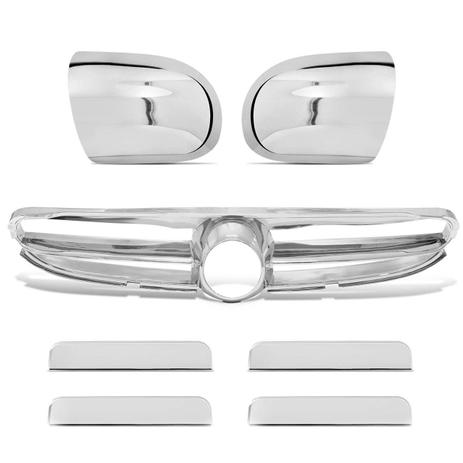 Kit Grade Dianteira Corsa Hatch 00 01 Cromada + Apliques Retrovisor Maçaneta 4 Pts - Prime Menor preço em Kit Grade Dianteira Corsa Hatch 00 01 Cromada + Apliques Retrovisor Maçaneta 4 Pts - Prime