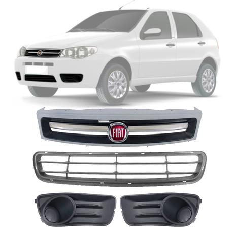 Kit Grades Palio Siena Strada Economy 09 2010 2011 2012 2013 2014 Cinza Cromada sem Furo com Emblema - Blawer e marçon é boa?