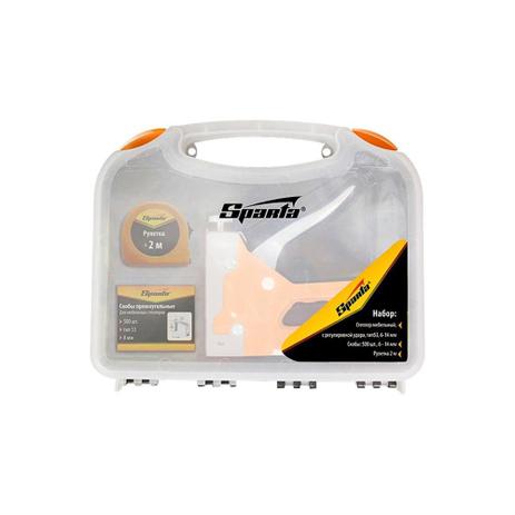Kit Grampeador com Ajuste de Pressão, Trena, Grampos E Maleta Transparente - Sparta é boa?
