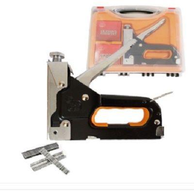 Kit grampeador tapeceiro 3 em 1 pinador para madeira sofa e tecidos com kit de grampos pinos e malet - Faça  resolva é boa?