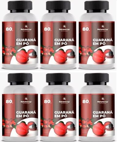 Kit Guaraná Em Pó - 80g - Natunéctar - 6 Unidades Menor preço em Kit Guaraná Em Pó - 80g - Natunéctar - 6 Unidades