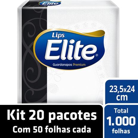 Kit Guardanapo Elite Folha Dupla 20 Pacotes - 50 unids cada Menor preço em Kit Guardanapo Elite Folha Dupla 20 Pacotes - 50 unids cada