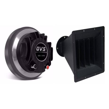 Kit Guia de Onda 10 + Driver Qvs 370FE 8 Ohms - Qvs áudio eletrônicos Menor preço em Kit Guia de Onda 10 + Driver Qvs 370FE 8 Ohms - Qvs áudio eletrônicos