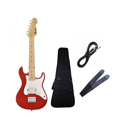 Kit Guitarra Infantil Phx Vermelho + Capa Luxo Correia Cabo - Phoenix Menor preço em Kit Guitarra Infantil Phx Vermelho + Capa Luxo Correia Cabo - Phoenix