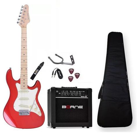 Kit Guitarra Strinberg Sts100 Caixa 15 Cabo Correia Capa MWR Menor preço em Kit Guitarra Strinberg Sts100 Caixa 15 Cabo Correia Capa MWR
