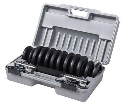 Kit halteres de musculação barra em aço anilhas 19 peças para vários tipos de treinos 15kg mor é boa?